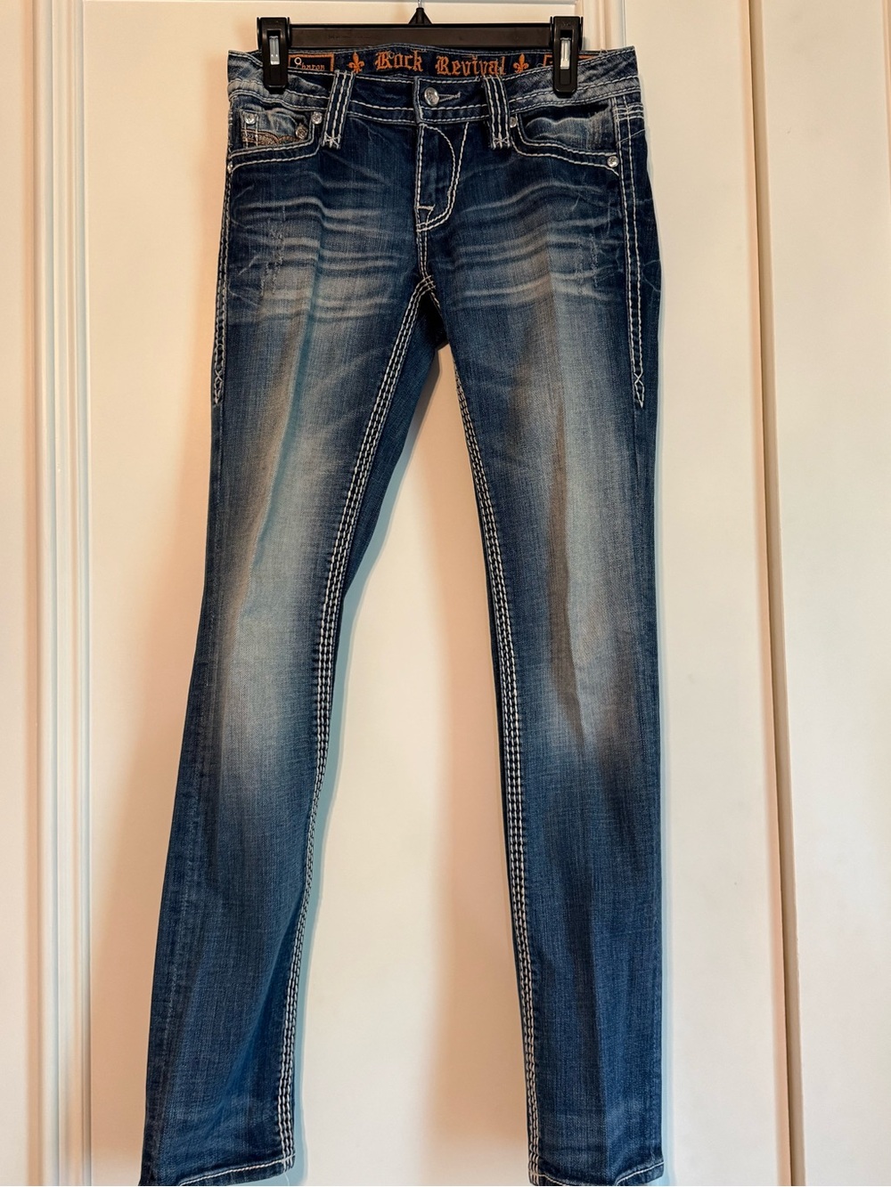 Rock Revival Charon Straight Jean Size 27